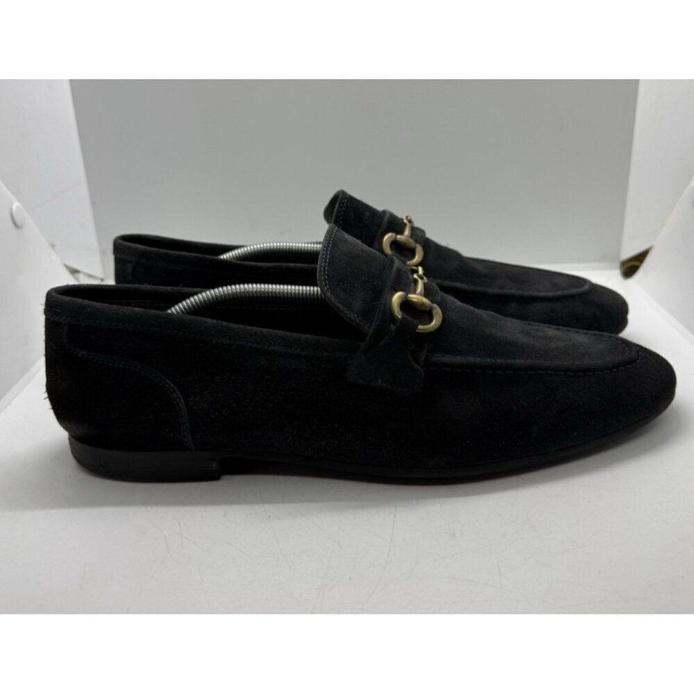 To Boot New York Adam Derrick Nile Horsebit Loafers Mens 10.5 Suede Leather Gray
